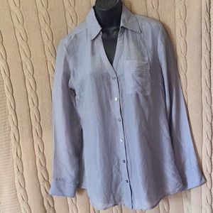 Long Sleeve semi-sheer blouse